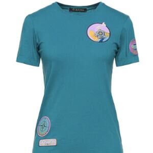 Mr & Mrs italy tee shirt teal M